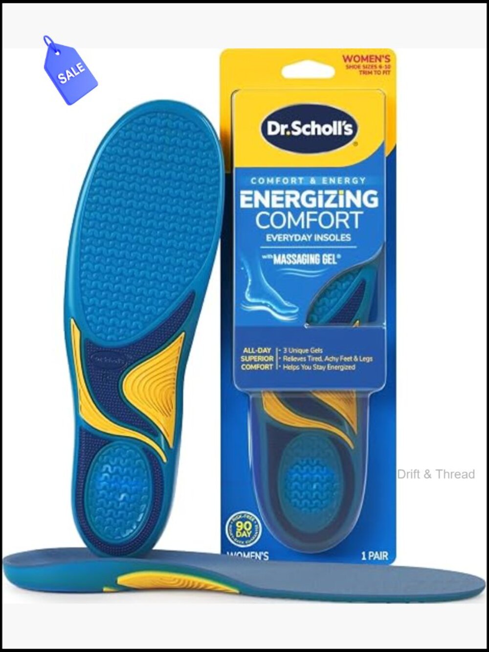 Energizing Comfort Insoles with Massaging Gel